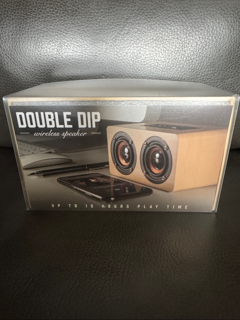 Double Dip Wireless Speaker - Black Wood Finish - Brand New in Package!